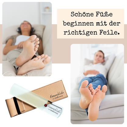 Fersenschleifer Hornhautfeile aus Glas
