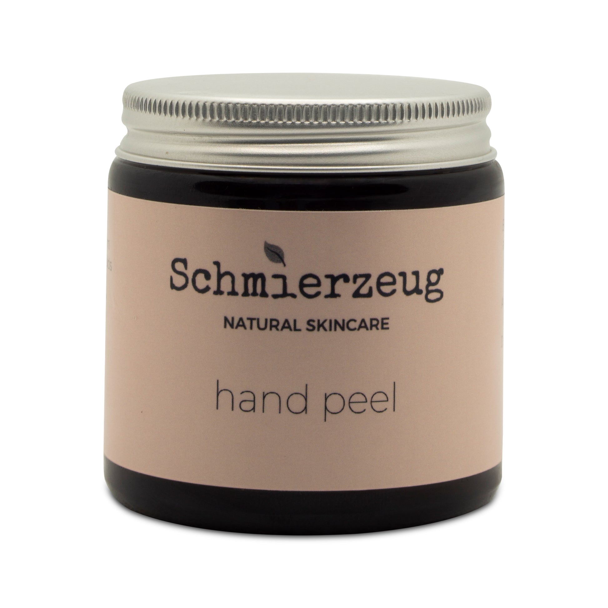 Handpeeling von Schmierzeug. Natürliche Kosmetik, Clean Beauty frei von Parabenen, ohne Paraffine, ohne Mikroplastik, ohne Silikone. Mit wertvollen bio Inhaltsstoffen: Bio Sheabutter, bio Jojobaöl, bio Kokosöl. Für glatte gepflegte Hände. Ergänzt eine Maniküre perfekt. Vegan. Made in Germany. Nachhaltig in Deutschland hergestellt. Liebevoll entwickelt für zarte Hände. 